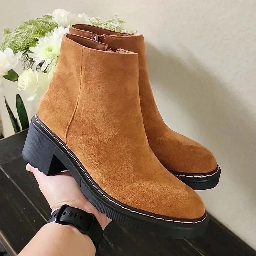 Beast Fashion Brown Suede Boots